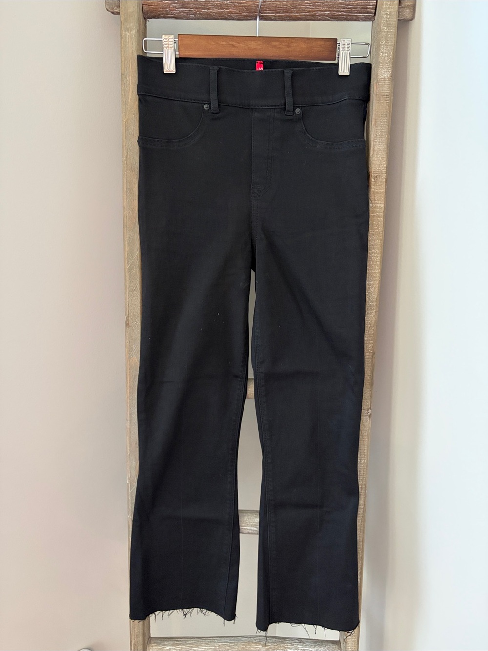 SPANX Womens Stretch Jeans with Raw Hem